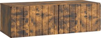 vidaXL Mueble De Tv De Pared 98 X 41 X 30 Cm Roble Ahumado Vidaxl