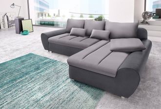Sit&more Ecksofa »Bandos L-Form« in 2 unterschiedlichen Grössen, wahlweise mit Bettfunktion