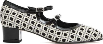 Carel Grijze Wol Pumps Stijlvolle Hakken - Dames - Pumps - Veelkleurig - 36 EU - Wol - Schoenen