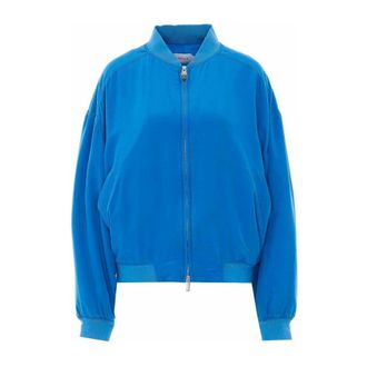Versace Dames, Jassen, Blauw, Maat: XS Zijde