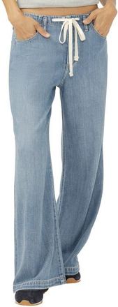 Silver Jeans Co Beach Wide Leg Drawstring Jeans in Ventura at Nordstrom, Size 28 X 28