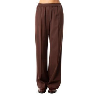 Max Mara Wide Trousers, female, Brown, Size: S Pantalone ampio