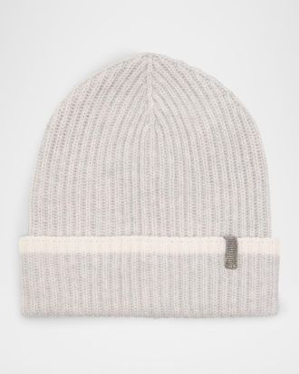 Brunello Cucinelli Ribbed Cashmere Beanie