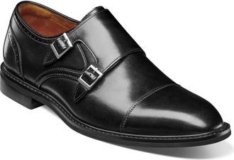 Stacy Adams Boswell Double Monk Strap Shoe in Black at Nordstrom, Size 11.5