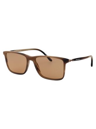 Giorgio Armani Mens Sunglasses 0ar8218 Matte Brown Acetate Streaked