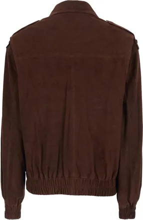 Arma Womens Jacket Halti Brown Suede Lamb Leather Coat