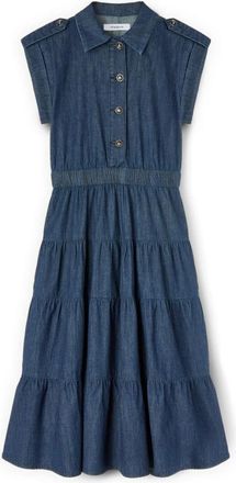Motivi Dames, Jurken, Blauw, Maat: 2XS Denim
