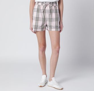Burberry Pink Mallow check pattern shorts