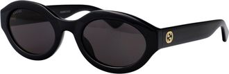Gucci Womens Sunglasses Gg1579s Black-Grey Injected Black/grey