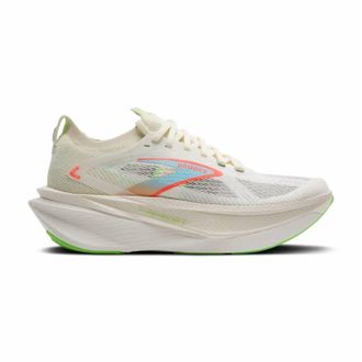 Brooks Mens Hyperion Max 3 Running Shoes In Coconut/green Gecko/pink Clay