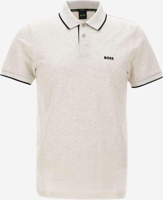 HUGO BOSS Stretch Cotton Polo Shirt With Logo
