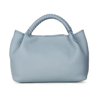 PLINIO VISONA Tassen, Dames, Blauw, ONE Size, Leer, Mia Schoudertas