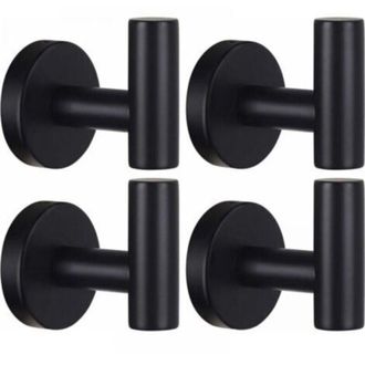 OEM Toallero De Pared Con Orificios Perforados, Perchero De Ba&ntilde;o, Acero Inoxidable Sus 304 Negro Mate, Toallero Resistente, Perchero Para Albornoces