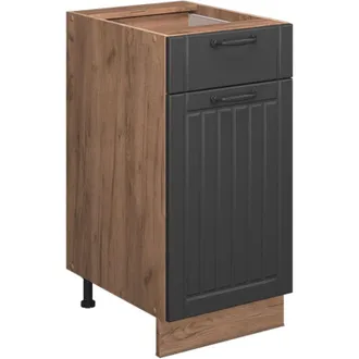 Vicco Mueble Bajo De Cocina Fame-line, Gris Oscuro, 40 Cm, Et Antracita, Vicco