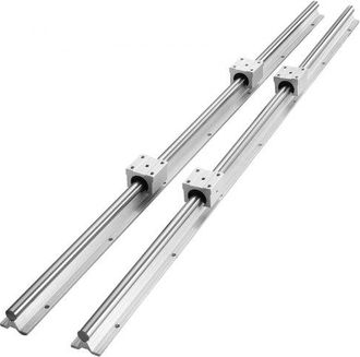 OEM Linearf&uuml;hrung Linearschiene 2 Stk. Sbr16-1000mm Kohlenstoffstahl Aluminium F&uuml;hrungsschiene Mit 4 Stk. Sbr16uu-gleitbl&ouml;cke Linearlager Lagerblock Cnc T