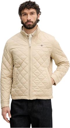 GANT Gevatte Windjack - Heren - Zomerjassen - Beige - S - Polyester - Jassen