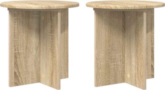 vidaXL Soporte De Plantas 2 Uds. Roble Sonoma 40 X 40 X 40 Cm Vidaxl