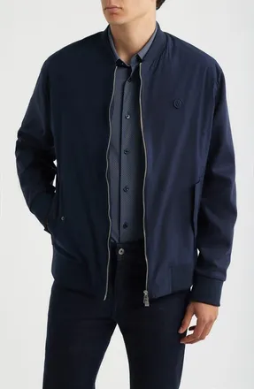 BOSS Skiles Cotton Jacket in Dark Blue at Nordstrom, Size Xx-Large