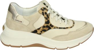 Mephisto Halbane - Heren - Sneakers - Beige - 39 EU - Leer - Schoenen