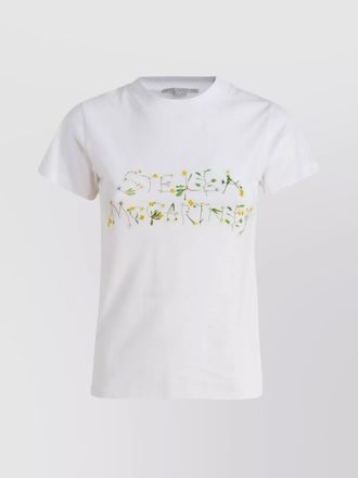 Stella McCartney cotton logo print short-sleeve t-shirt