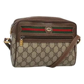 Gucci Pre-owned Leather gucci-bags - Dames - Pre-owned - Beige - Maat: ONE Size Leer