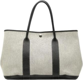 Herm&egrave;s Pre-owned Tote Bags, female, Beige, Size: ONE SIZE Pre-owned The Garden Party Tote Bag