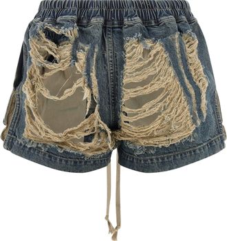 Rick Owens Fog Boxers Shorts - Blue