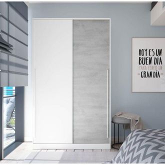 For&eacute;s Armario 2 puertas correderas 120 blanco cemento
