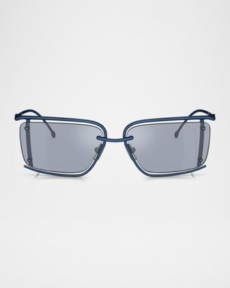 Diesel Mens DL1002 Rectangular Sunglasses