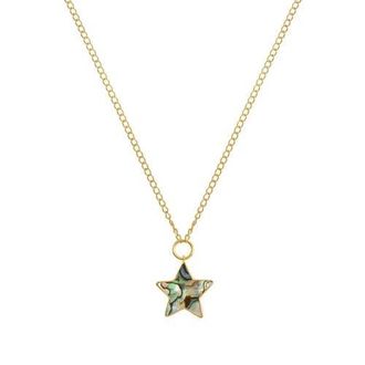 Freya Rose Necklace with Paua Star in Green at Nordstrom, Size 18