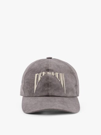 Rick Owens Cappello baseball in cotone con logo frontale - DRKSHDW - gender_Man