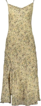 Desigual Lange Jurk met Print - Dames - Casual kleedjes - Beige - M - Kleedjes