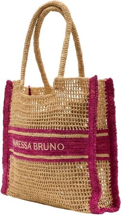 Vanessa Bruno Womens Panier Gm Shoulder Bag Multicolor Raffia