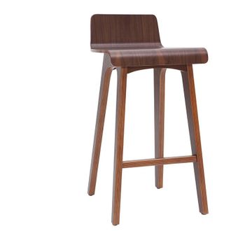 Miliboo Taburete / Silla De Bar Madera Oscura 65 Cm Baltik