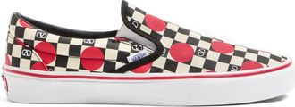 Valentino Garavani x Vans vlogo checkerboard print and polka dot slip-on sneakers - men - Cotton/Rubber/Cotton - 40.5 - Neutrals
