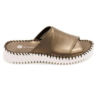 Eric Michael Womens Gloria Slide Sandals In Pewter