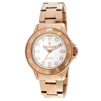 Peugeot Sport Bezel Big Face Bracelet Watch - 36MM in Rose Gold at Nordstrom