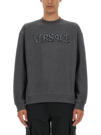 Versace Grey Crew Neck Sweatshirt