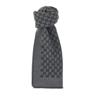 Gucci Bufanda con monograma GG - Accessories - Hombre - Gris - ONE SIZE