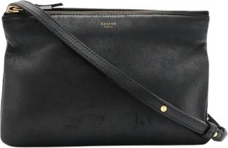 Celine Pre-owned Vintage Pochette Schoudertas - Dames - Vintage Schoudertas - Zwart - ONE Size - Leer - Vintage