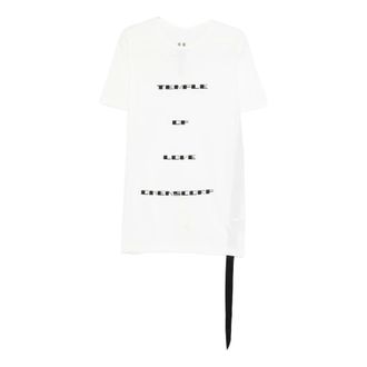 Rick Owens T-Shirts, male, White, Size: XL Crew Neck T-shirt