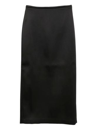 Róhe Column skirt - women - Elastane/Recycled Polyester - 38 - Black