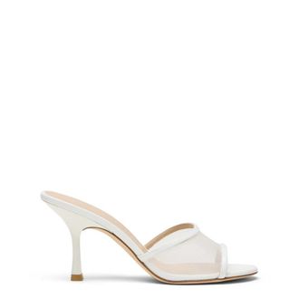 Stuart Weitzman Bareitall Slide 85 - Dames - Muiltjes - Beige - 39 1/2 EU - Leer - Schoenen