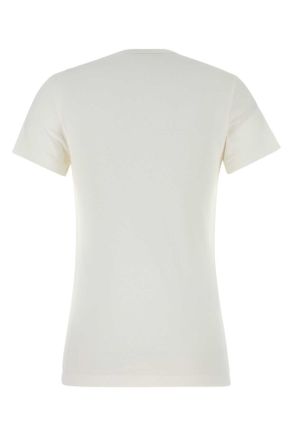 Prada 3573bsooo18ze F0009 Bianco Exterior: Cotton T-Shirt T-shirts And Polos