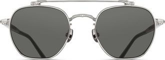 Matsuda M3148 PW Mens Sunglasses Silver Size 48