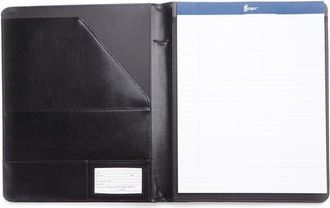 Royce Leather Leather Writing Portfolio Cover in Black at Nordstrom
