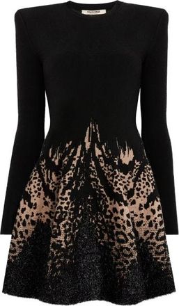 Roberto Cavalli Long-Sleeve Mini Dress, Brand Size 40 ( US Size 6 )