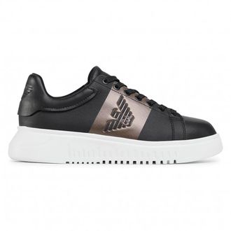 Emporio Armani M990 Sneakers - Heren - Sneakers - Zwart - 41 1/2 EU - Schoenen