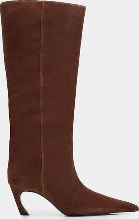 Schutz 75mm Lexi Suede Knee-High Boots