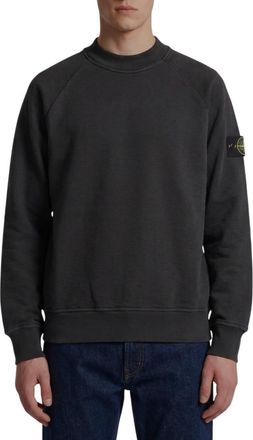 Stone Island Black Crew Neck Sweatshirt